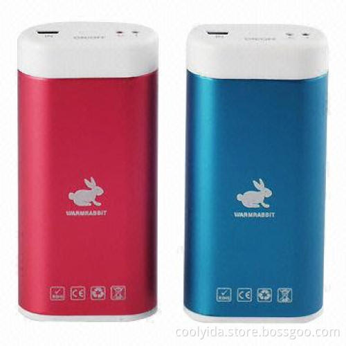 Power bank with hand warmer, fashionable appearance, 4,400mAh capacity